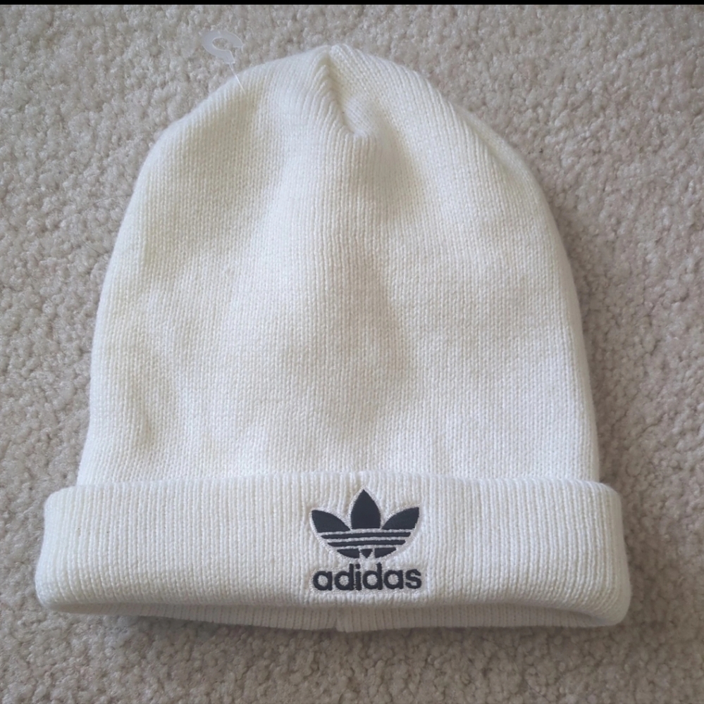 Adidas Classic White Knit Beanie
